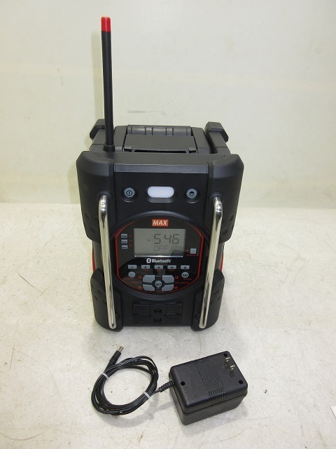 ☆品☆MAX マックス 14.4V 充電式オーディオ タフディオ AJ-RD431 本体のみ 充電式ラジオ 現場ラジオ ポータブルラジオ 68576